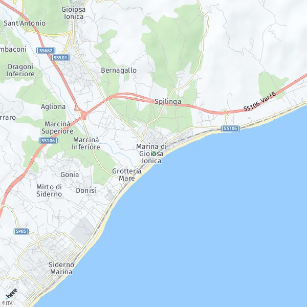 HERE Map of Marina di Gioiosa Ionica, Italia